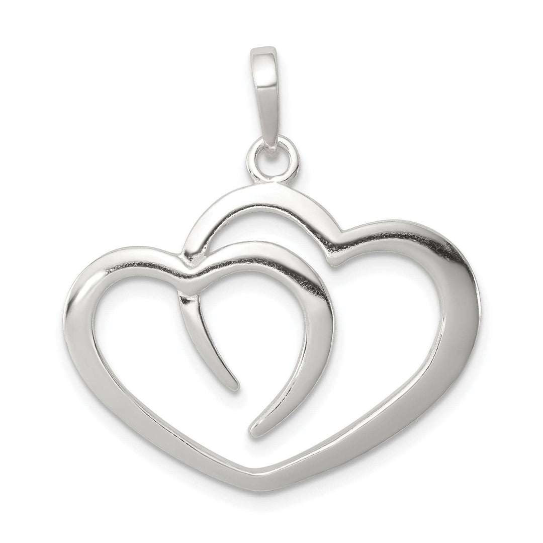 Lovely Rita's Pendants & Charms Sterling Silver Open Double Heart Pendant