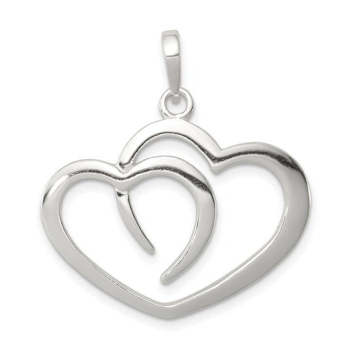 Lovely Rita's Pendants & Charms Sterling Silver Open Double Heart Pendant
