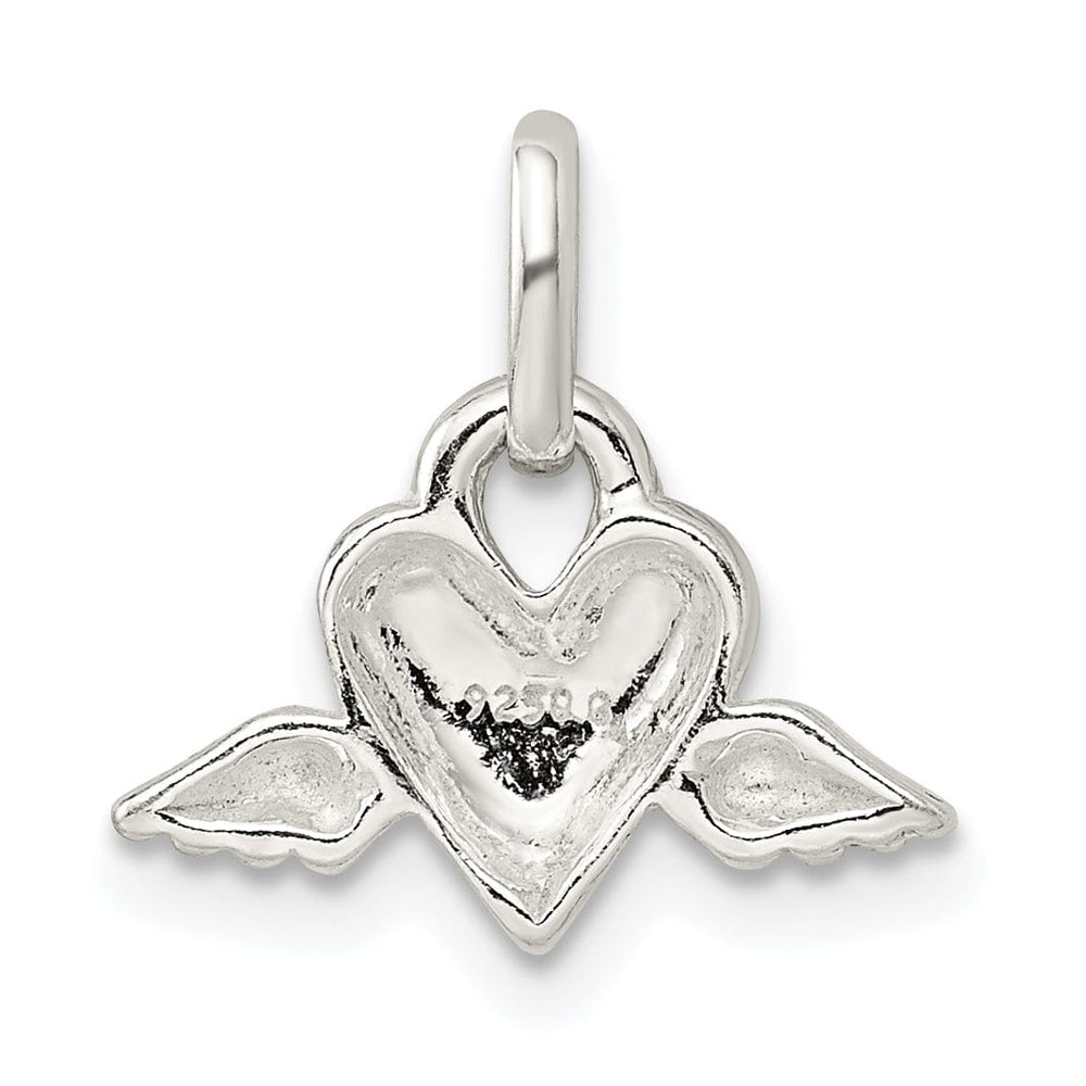 Lovely Rita's Pendants & Charms Sterling Silver Open Heart with Wings Charm