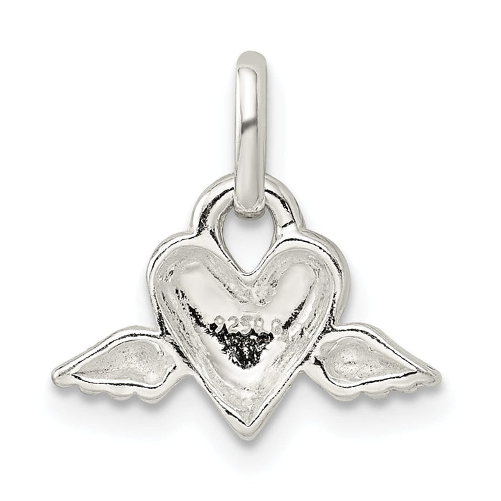 Lovely Rita's Pendants & Charms Sterling Silver Open Heart with Wings Charm