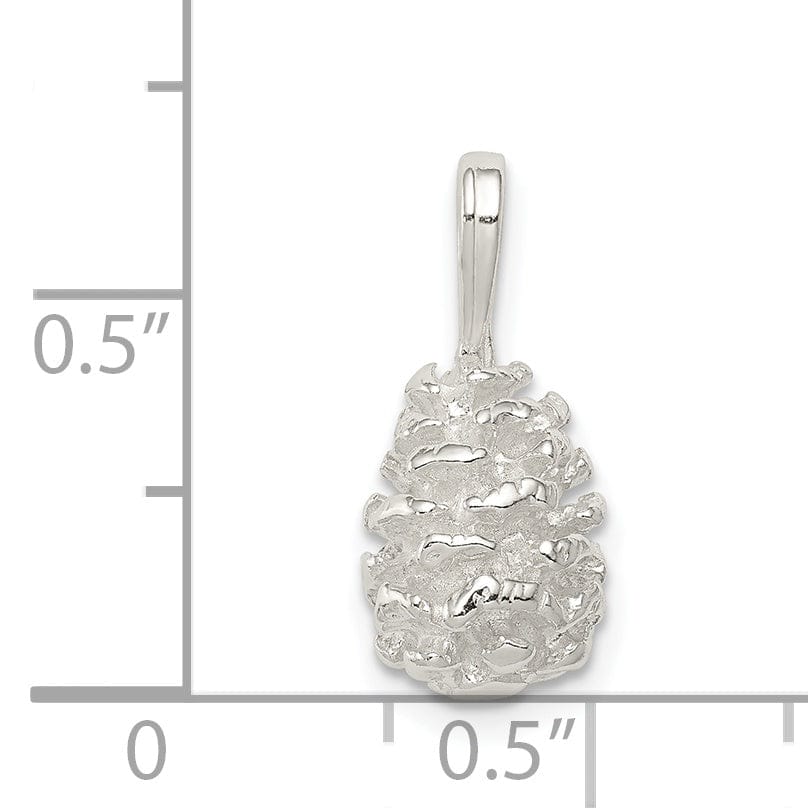 Lovely Rita's Pendants & Charms Sterling Silver Pinecone Charm Pendant