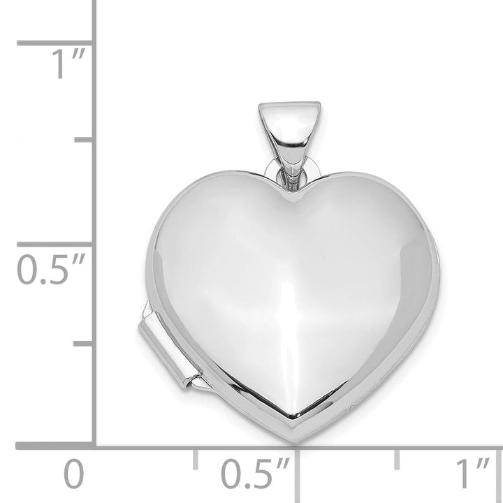 Lovely Rita's Pendants & Charms Sterling Silver Plain 18MM Heart Locket