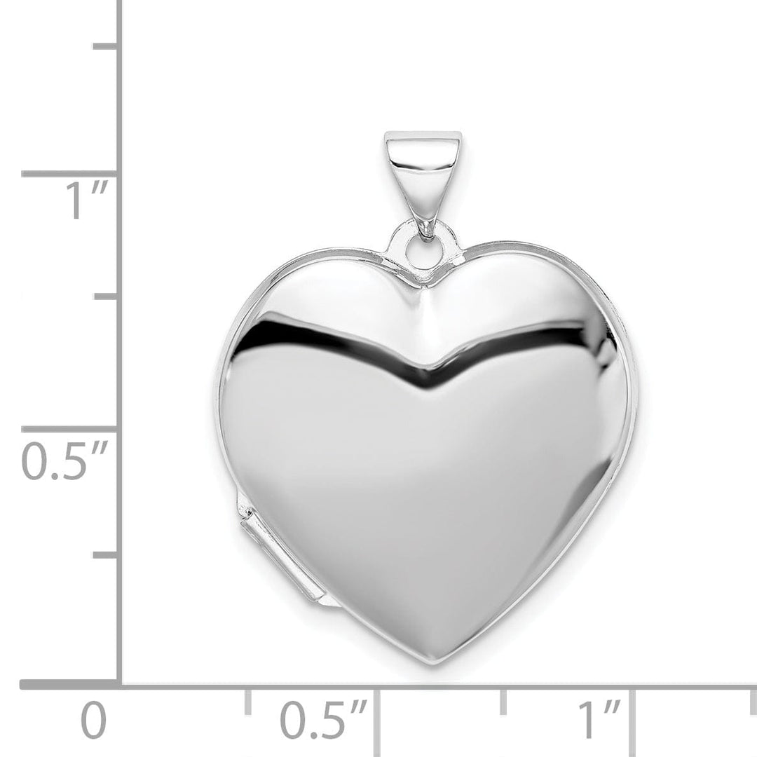 Lovely Rita's Pendants & Charms Sterling Silver Plain 2-Frame Heart Locket