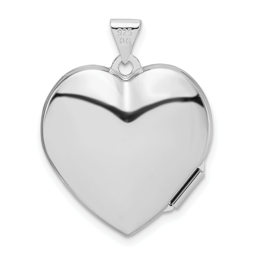 Lovely Rita's Pendants & Charms Sterling Silver Plain 2-Frame Heart Locket