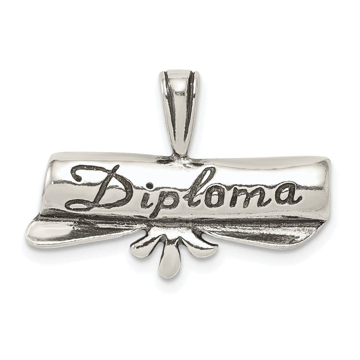 Lovely Rita's Pendants & Charms Sterling Silver Polish Antique Diploma Pendant