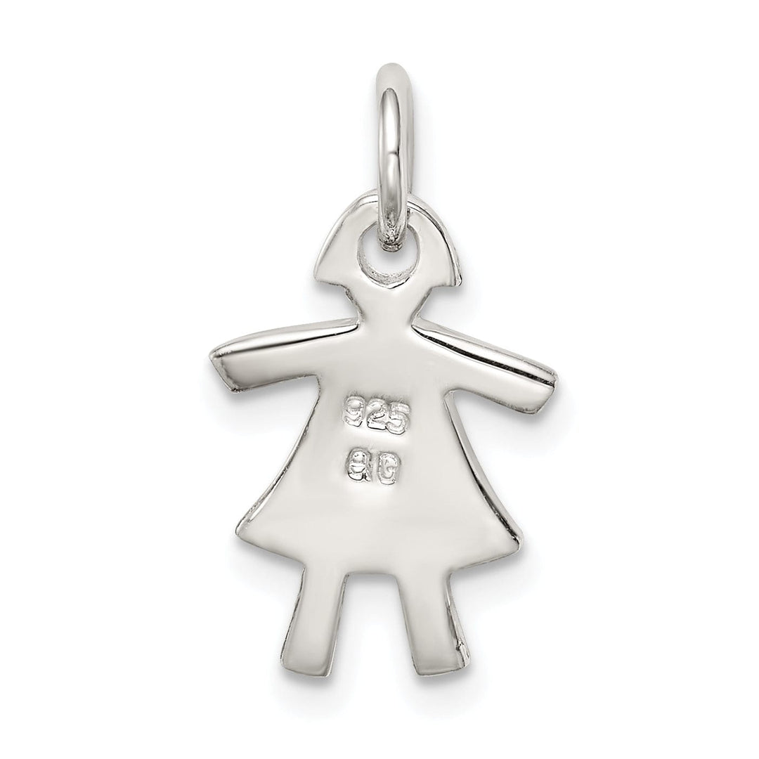 Lovely Rita's Pendants & Charms Sterling Silver Polish Finish Girl Charm