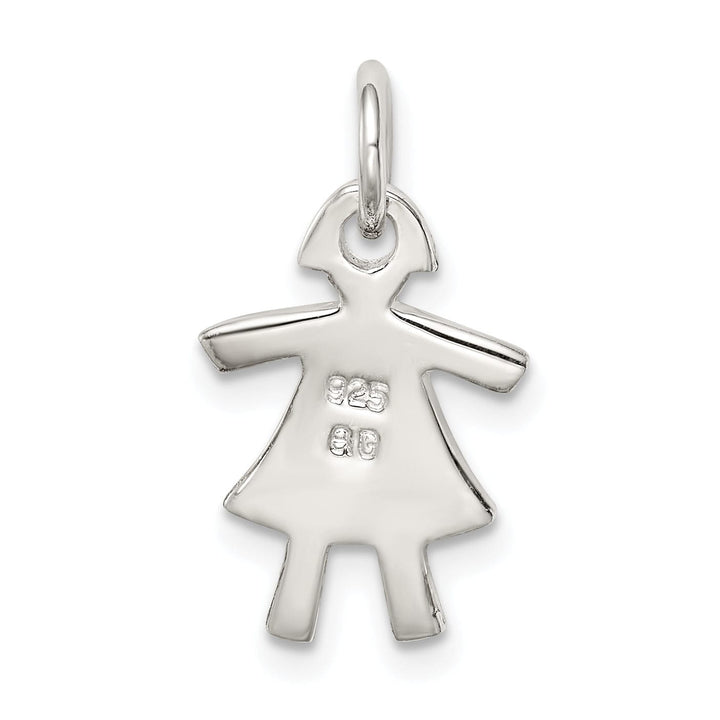 Lovely Rita's Pendants & Charms Sterling Silver Polish Finish Girl Charm