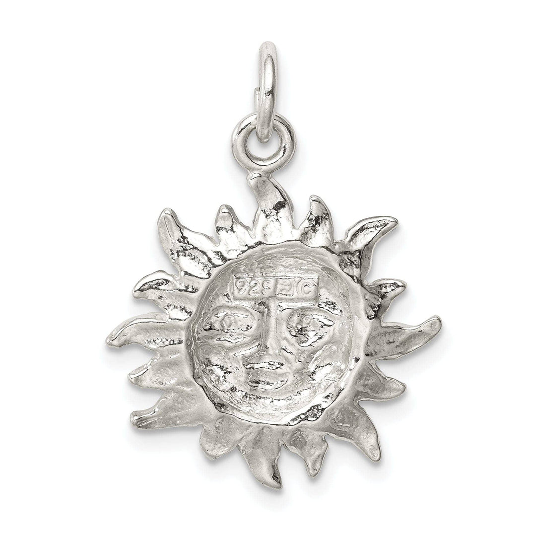 Lovely Rita's Pendants & Charms Sterling Silver Polish Finish Sun Charm Pendant