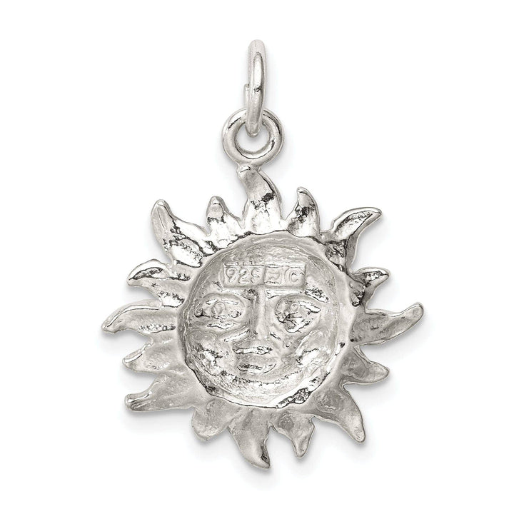 Lovely Rita's Pendants & Charms Sterling Silver Polish Finish Sun Charm Pendant