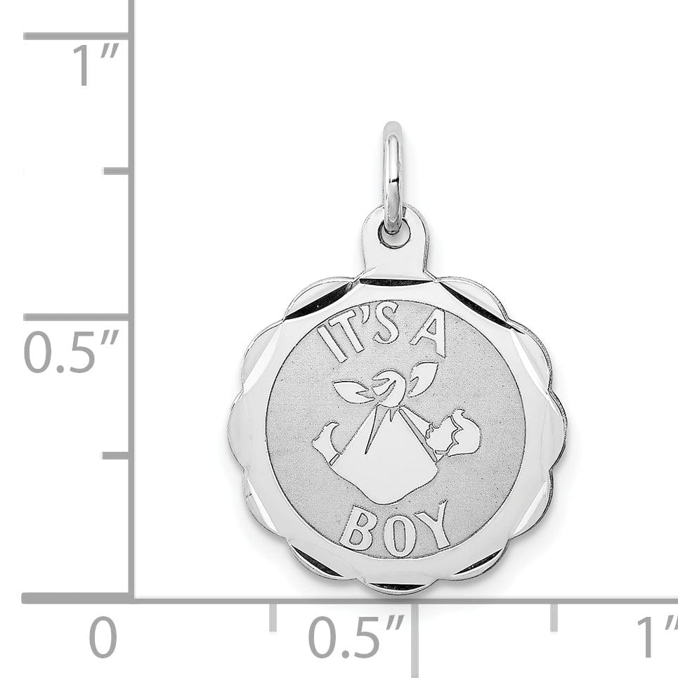 Lovely Rita's Pendants & Charms Sterling Silver Polish Its a Boy Charm Pendant