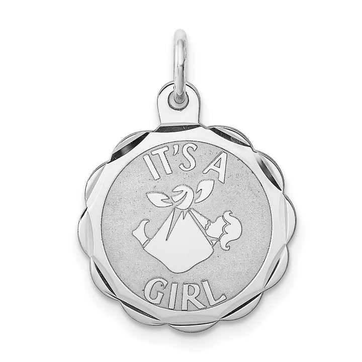 Lovely Rita's Pendants & Charms Sterling Silver Polish Its a Girl Charm Pendant