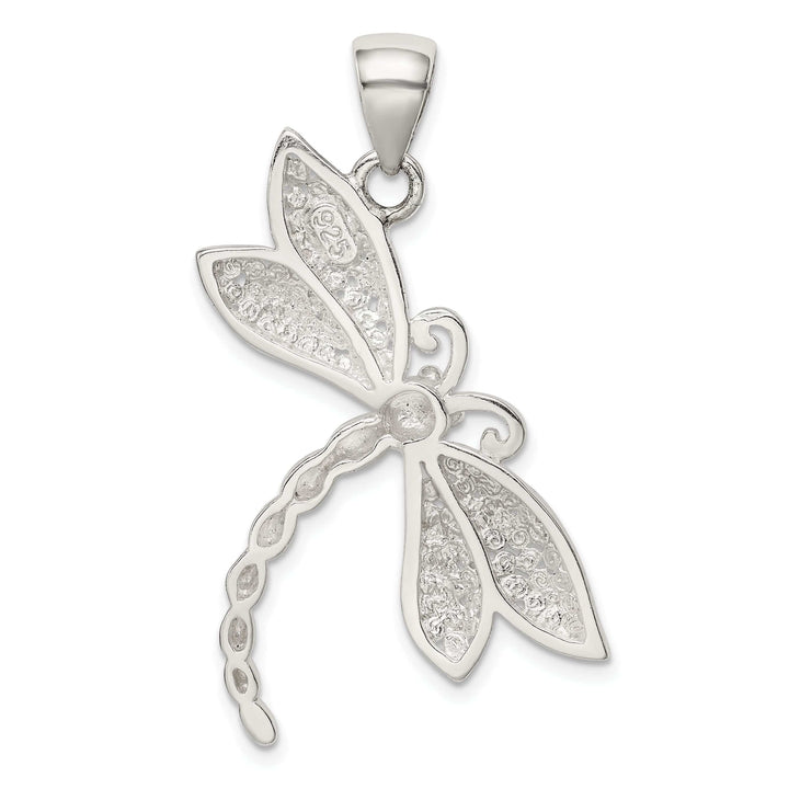 Lovely Rita's Pendants & Charms Sterling Silver Polish Texture Dragonfly Charm
