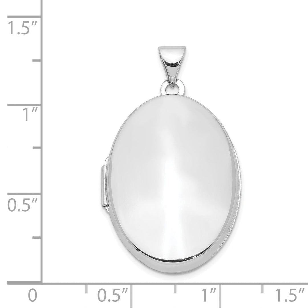 Lovely Rita's Pendants & Charms Sterling Silver Polished 2-Frame Oval Locket Pendant