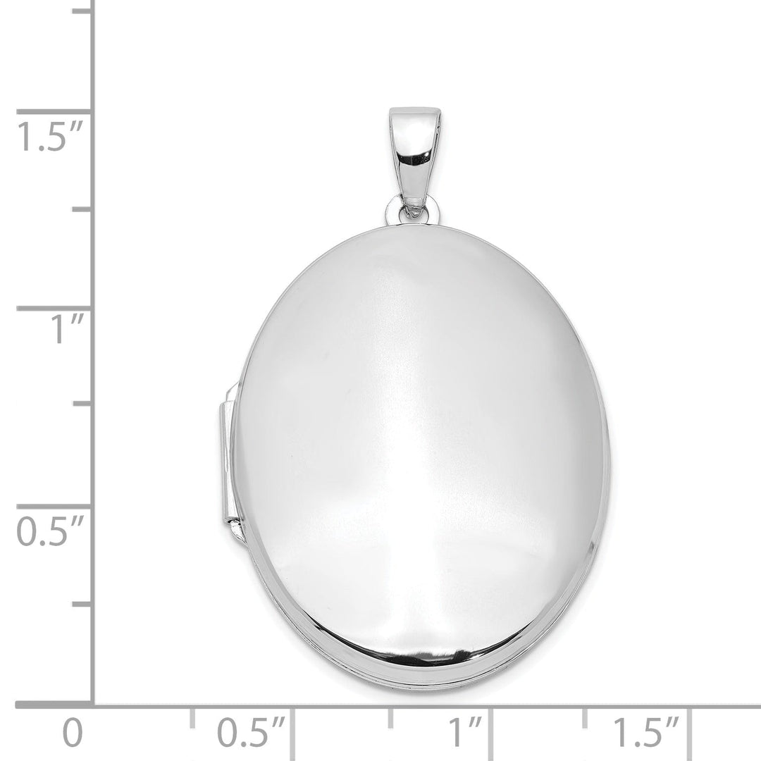 Lovely Rita's Pendants & Charms Sterling Silver Polished 2-Frame Oval Locket Pendant