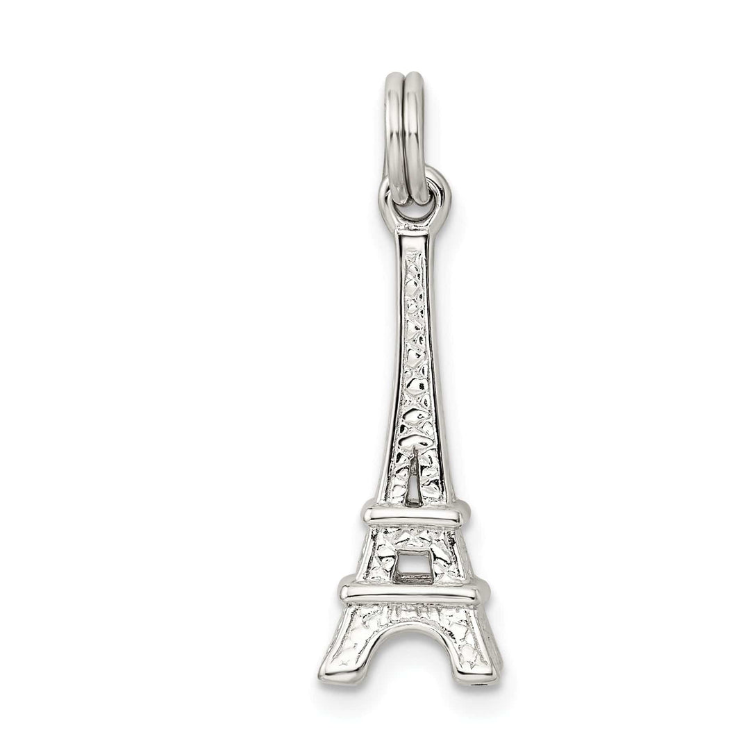 Lovely Rita's Pendants & Charms Sterling Silver Polished 3-D Eiffel Tower Charm