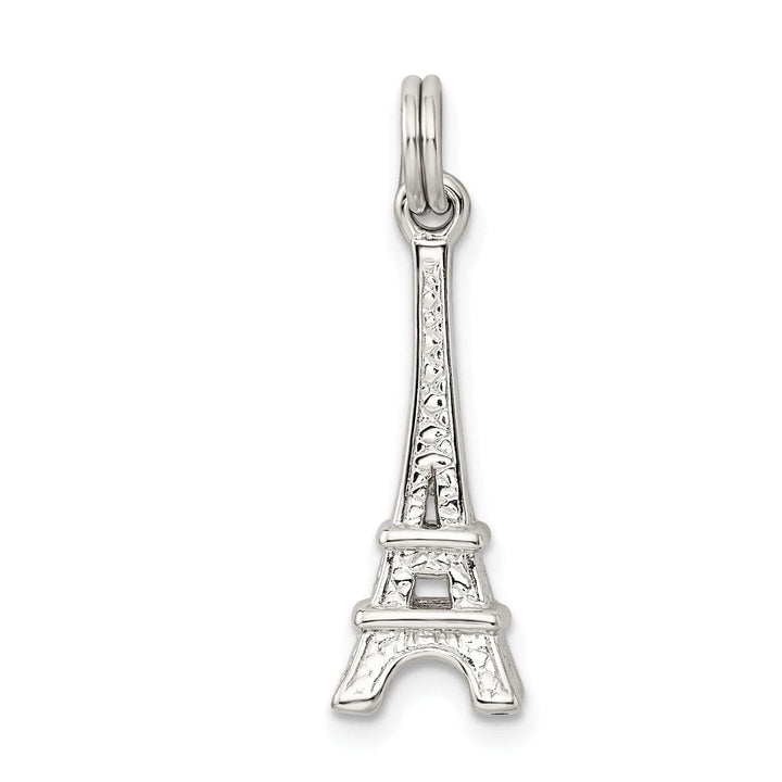 Lovely Rita's Pendants & Charms Sterling Silver Polished 3-D Eiffel Tower Charm