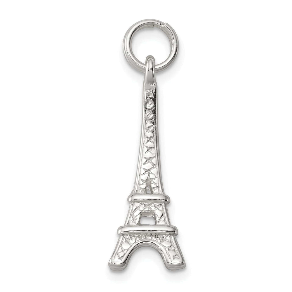 Lovely Rita's Pendants & Charms Sterling Silver Polished 3-D Eiffel Tower Charm