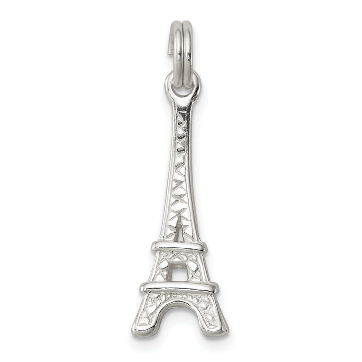 Lovely Rita's Pendants & Charms Sterling Silver Polished 3-D Eiffel Tower Charm