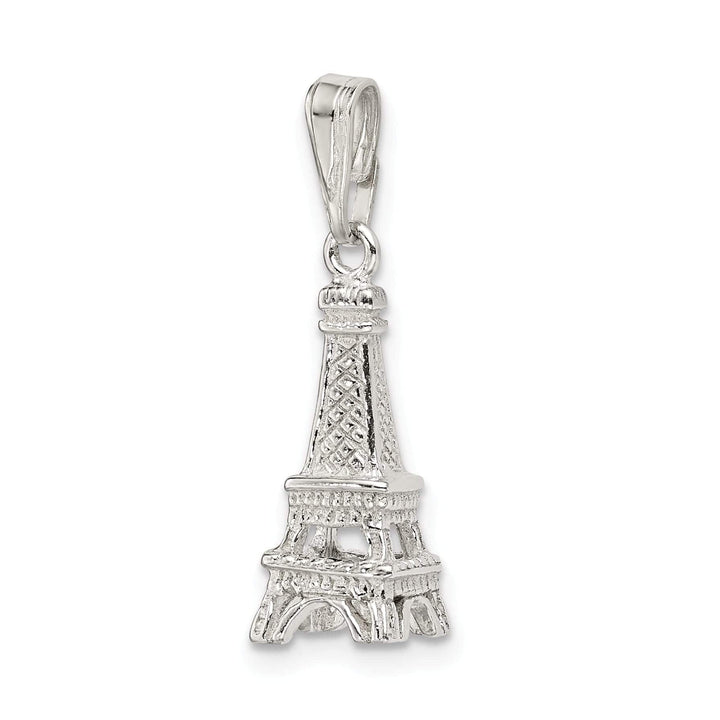 Lovely Rita's Pendants & Charms Sterling Silver Polished 3-D Eiffel Tower Charm
