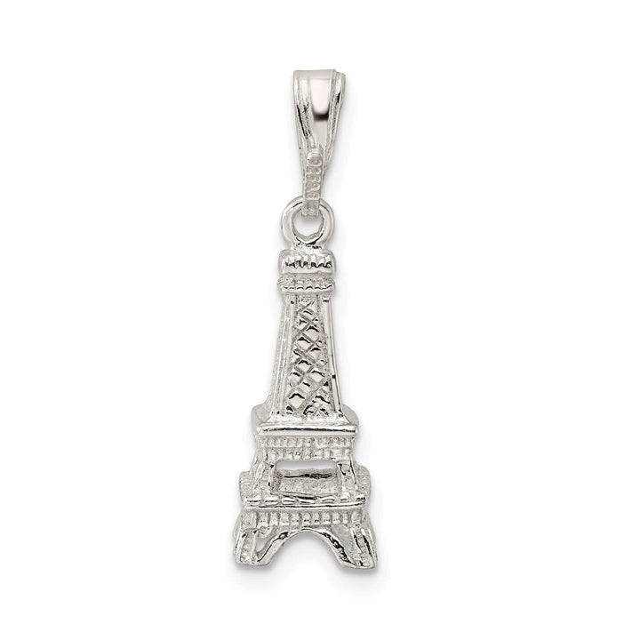 Lovely Rita's Pendants & Charms Sterling Silver Polished 3-D Eiffel Tower Charm