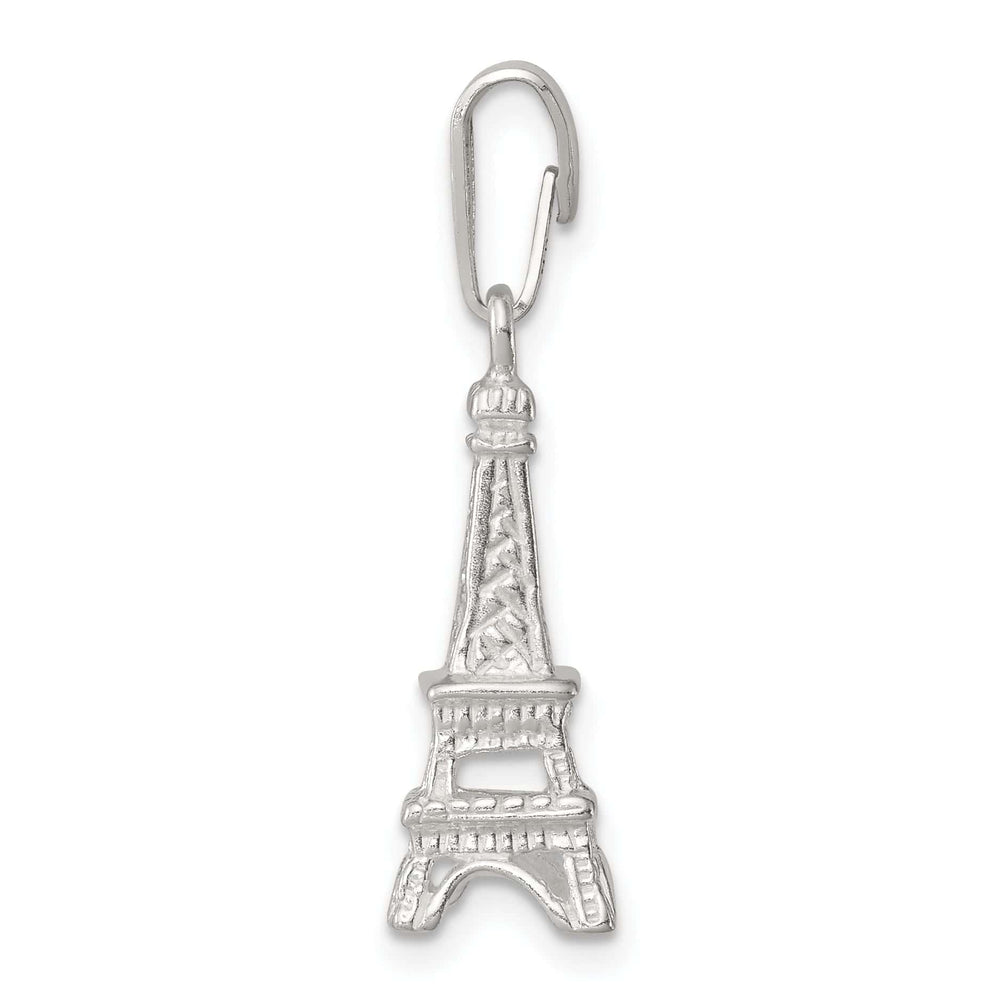 Lovely Rita's Pendants & Charms Sterling Silver Polished 3-D Eiffel Tower Charm