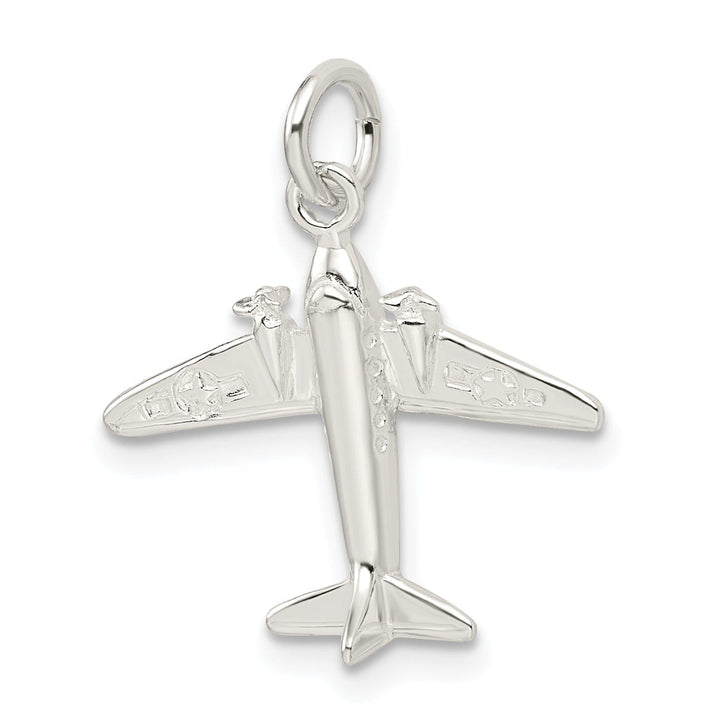 Lovely Rita's Pendants & Charms Sterling Silver Polished 3 D Jet Charm Pendant
