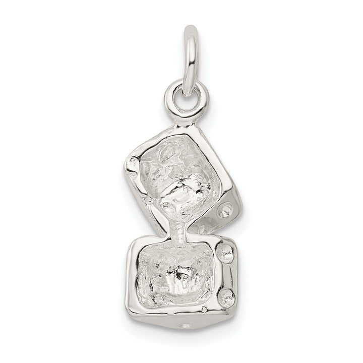 Lovely Rita's Pendants & Charms Sterling Silver Polished 3-D Large Dice Charm