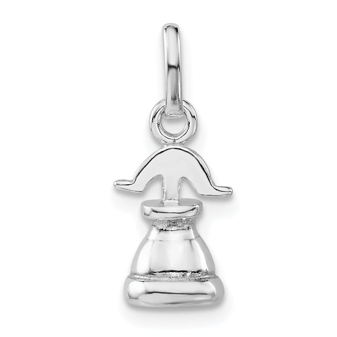 Lovely Rita's Pendants & Charms Sterling Silver Polished 3-D Liberty Bell Charm