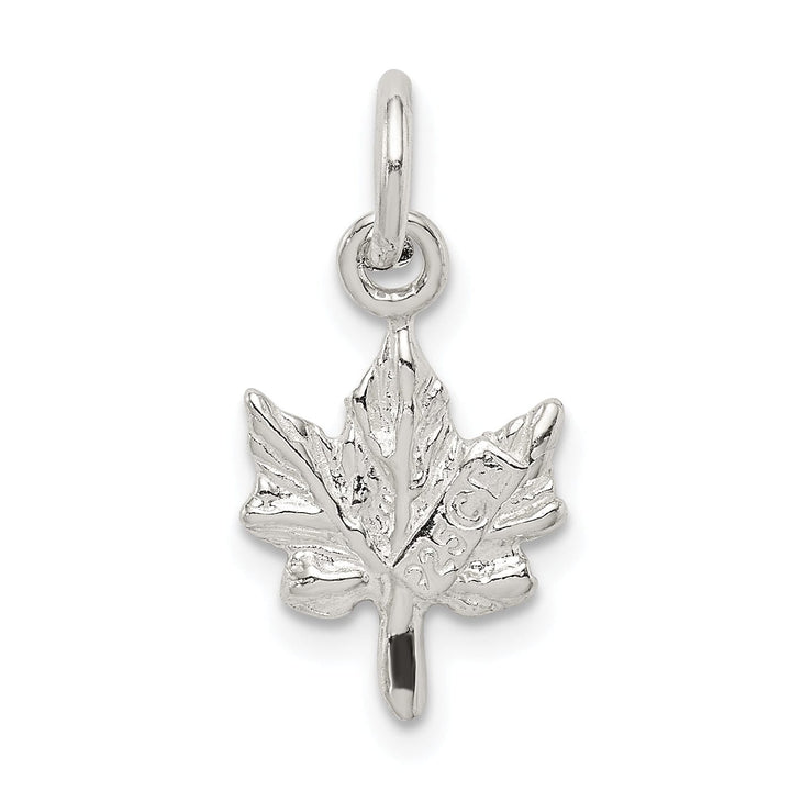Lovely Rita's Pendants & Charms Sterling Silver Polished 3-D Maple Leaf Charm