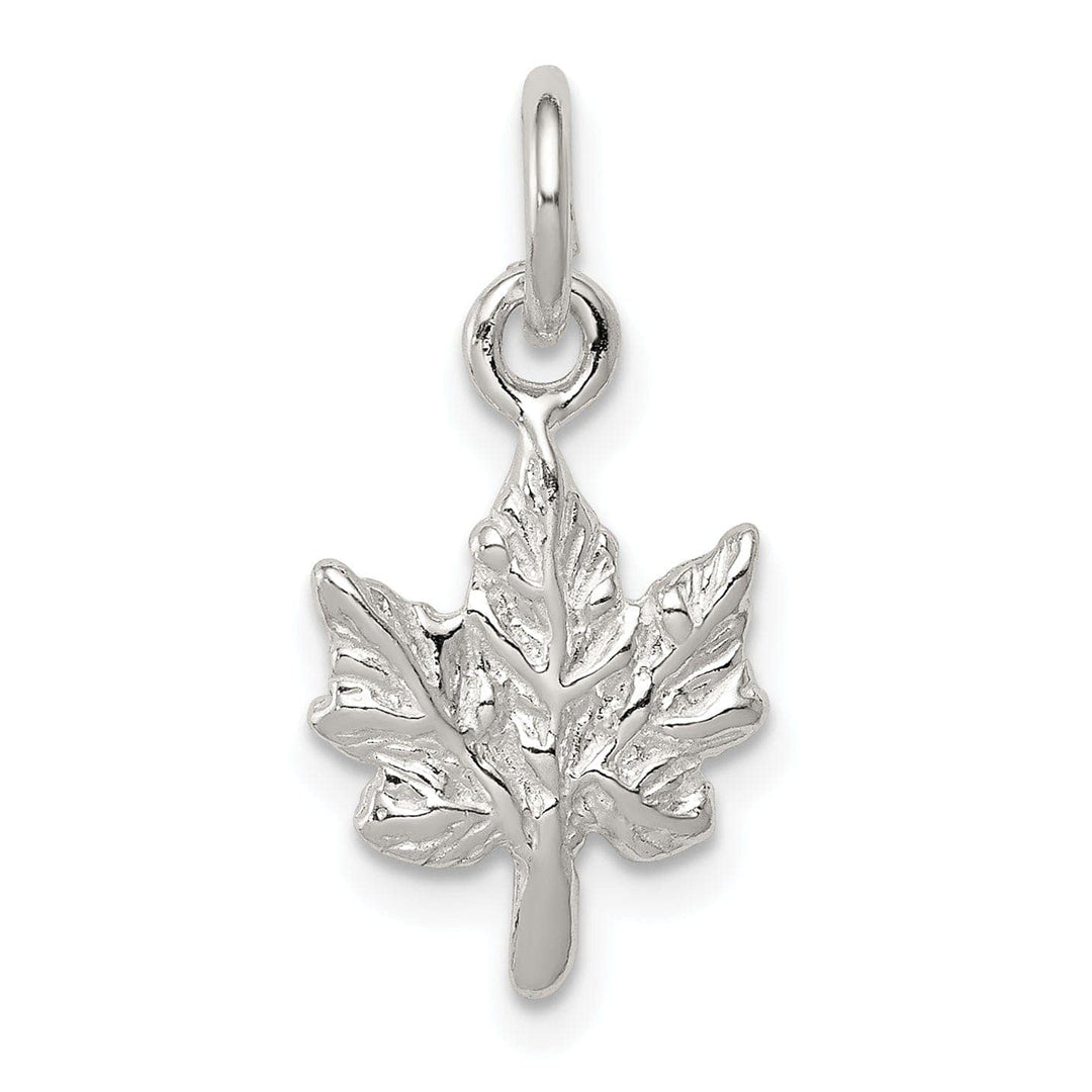 Lovely Rita's Pendants & Charms Sterling Silver Polished 3-D Maple Leaf Charm