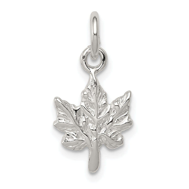 Lovely Rita's Pendants & Charms Sterling Silver Polished 3-D Maple Leaf Charm