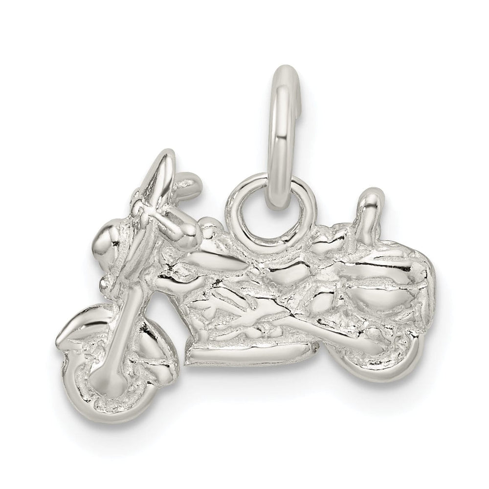 Lovely Rita's Pendants & Charms Sterling Silver Polished 3 D Motorcycle Pendant