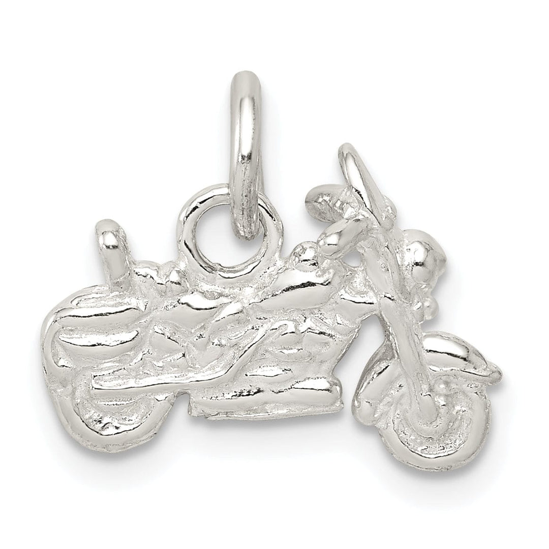 Lovely Rita's Pendants & Charms Sterling Silver Polished 3 D Motorcycle Pendant
