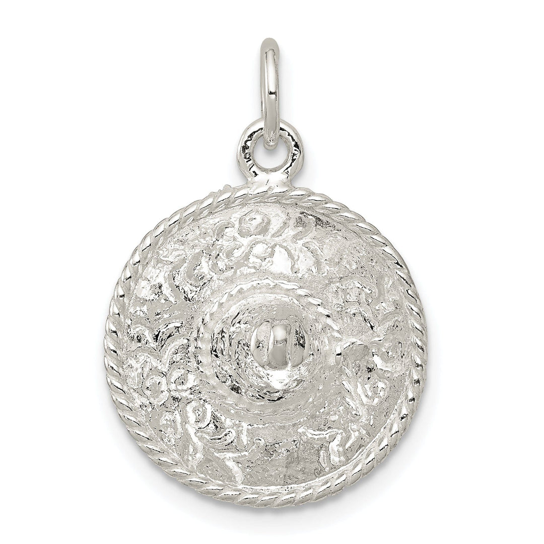 Lovely Rita's Pendants & Charms Sterling Silver Polished 3-D Sombrero Charm