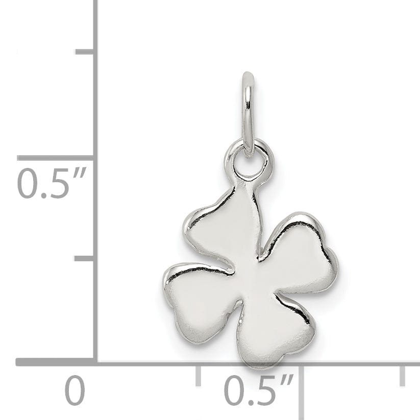 Lovely Rita's Pendants & Charms Sterling Silver Polished 4 Leaf Clover Charm