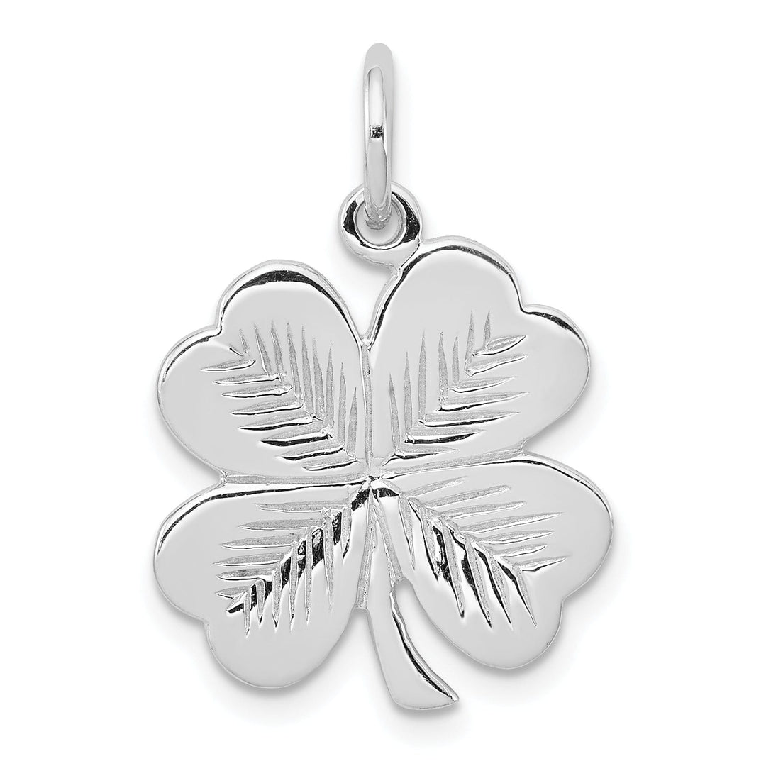 Lovely Rita's Pendants & Charms Sterling Silver Polished 4 Leaf Clover Charm