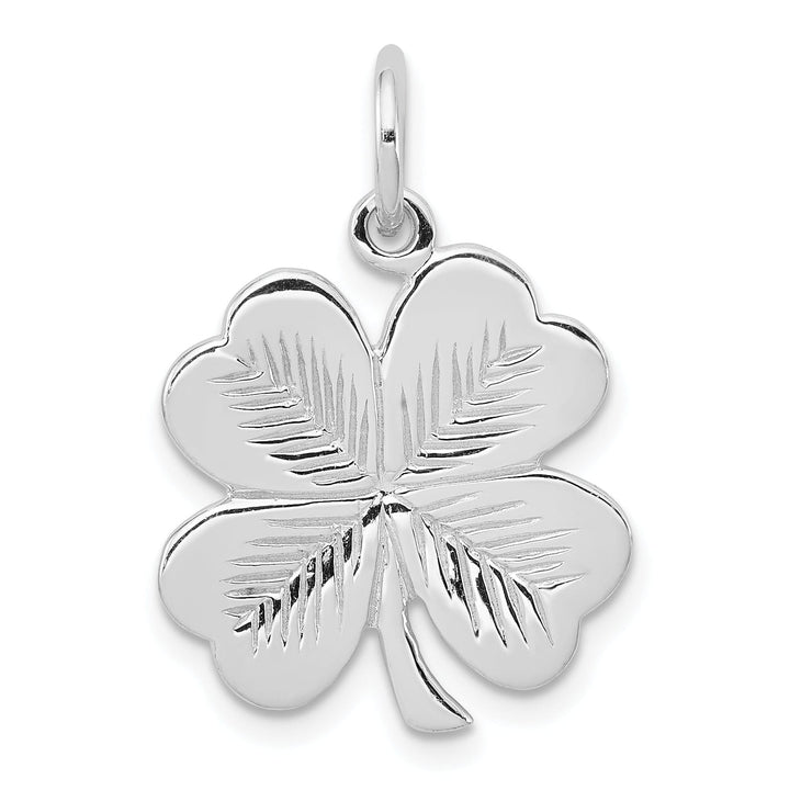 Lovely Rita's Pendants & Charms Sterling Silver Polished 4 Leaf Clover Charm