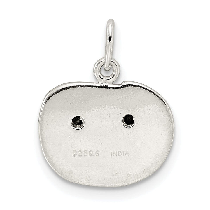 Lovely Rita's Pendants & Charms Sterling Silver Polished Enamel Pumpkin Pendant