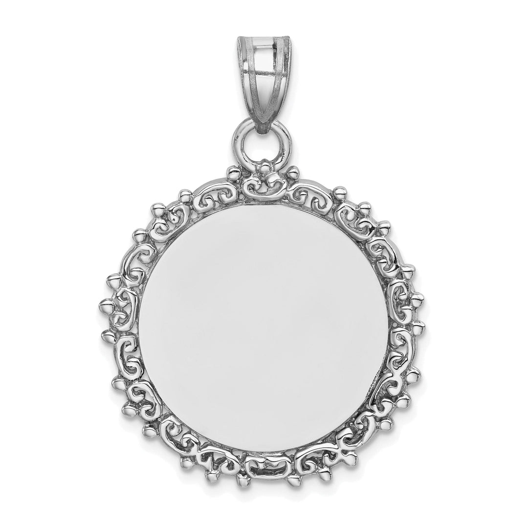 Lovely Rita's Pendants & Charms Sterling Silver Polished Fancy Round Pendant