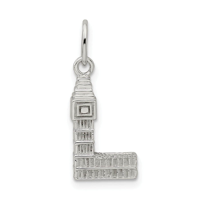 Lovely Rita's Pendants & Charms Sterling Silver Polished Finish Big Ben Charm