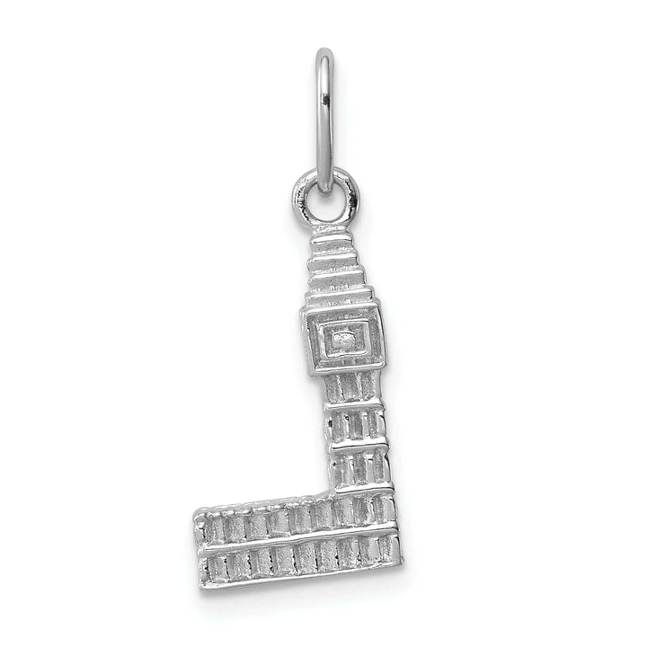 Lovely Rita's Pendants & Charms Sterling Silver Polished Finish Big Ben Charm