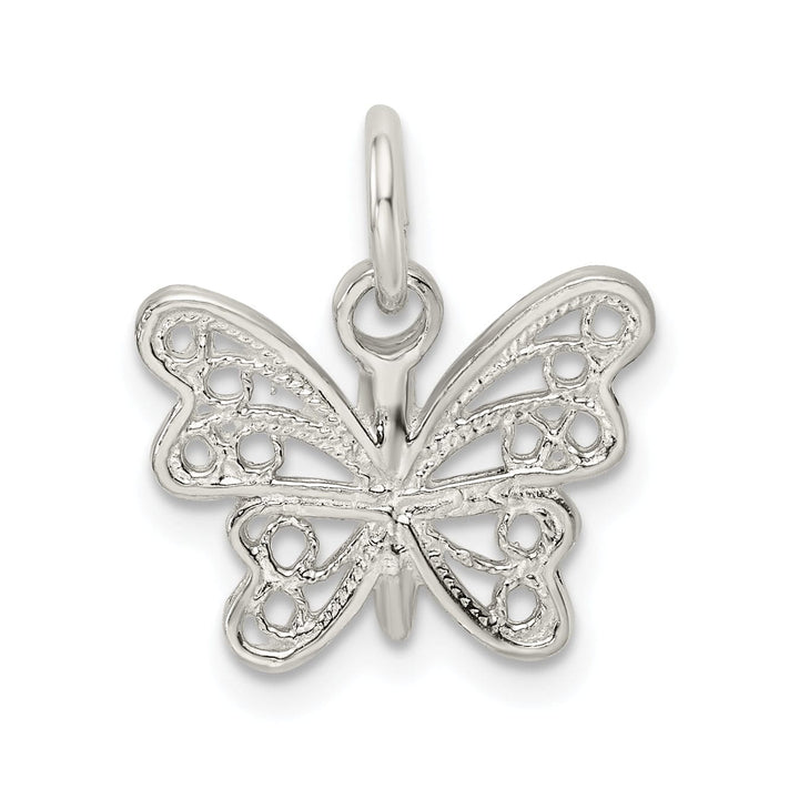 Lovely Rita's Pendants & Charms Sterling Silver Polished Finish Butterfly Charm