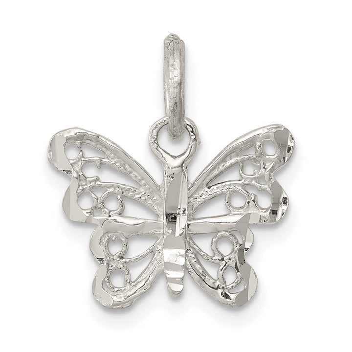 Lovely Rita's Pendants & Charms Sterling Silver Polished Finish Butterfly Charm