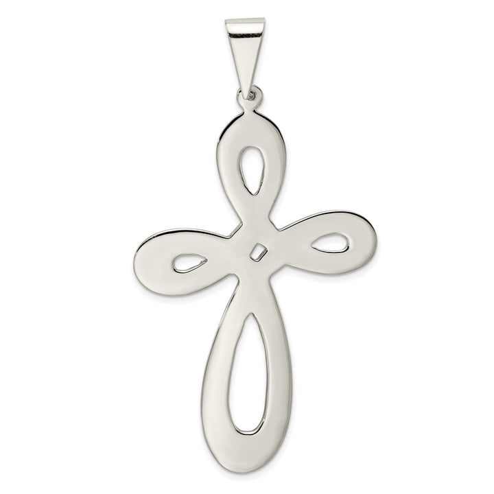 Lovely Rita's Pendants & Charms Sterling Silver Polished Finish Cross Pendant