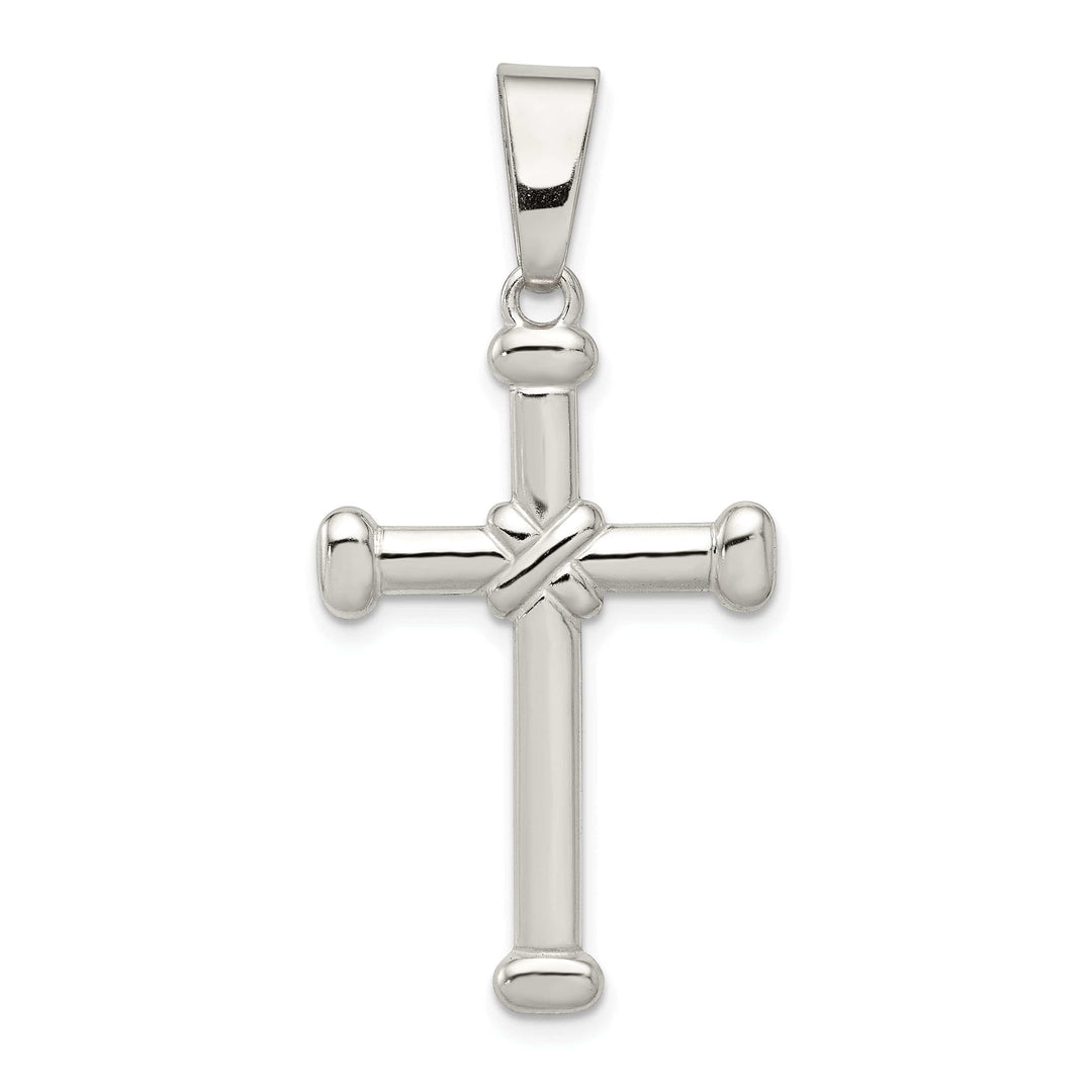 Lovely Rita's Pendants & Charms Sterling Silver Polished Finish Cross Pendant