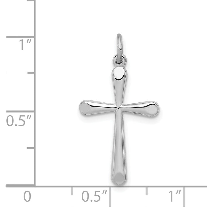 Lovely Rita's Pendants & Charms Sterling Silver Polished Finish Cross Pendant
