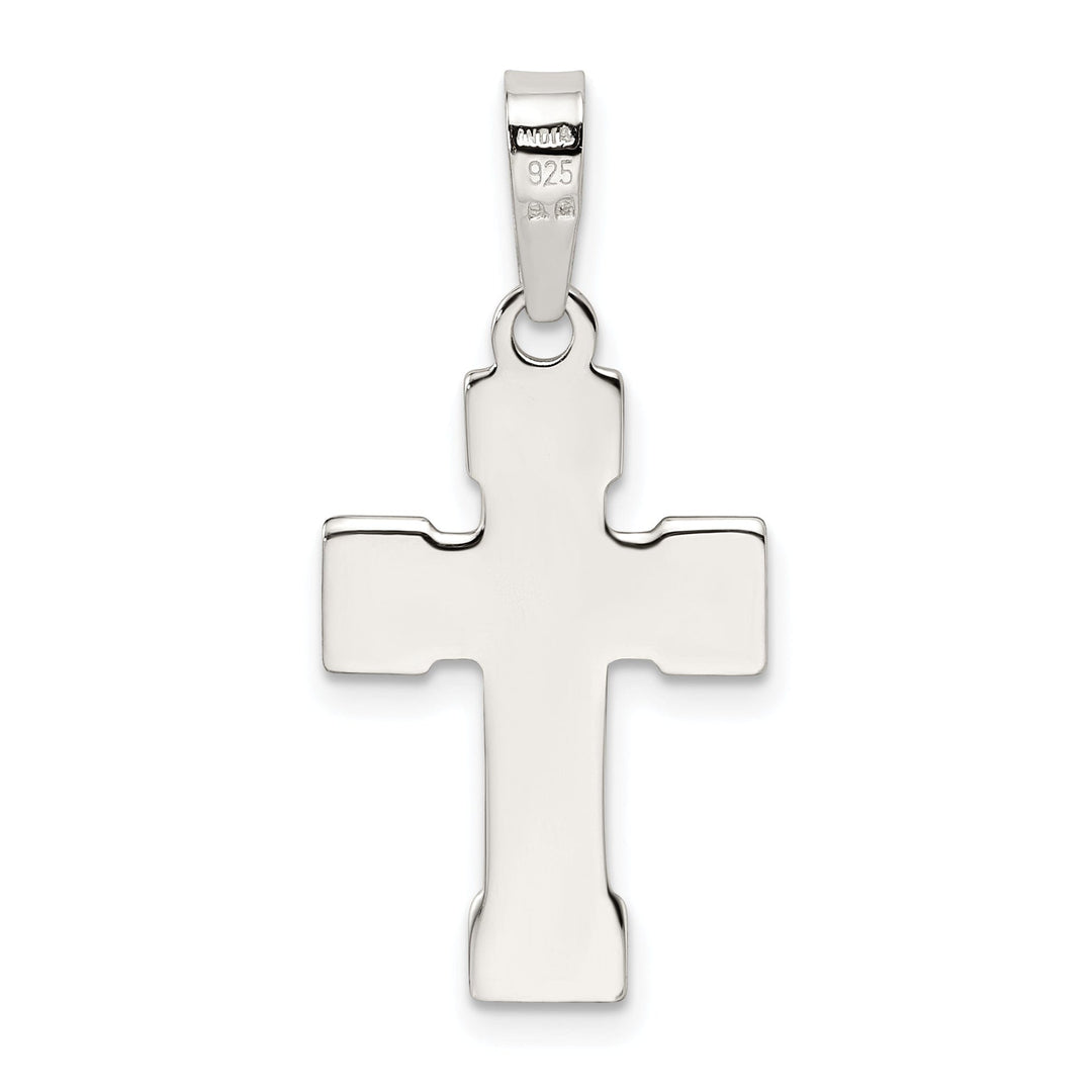 Lovely Rita's Pendants & Charms Sterling Silver Polished Finish Cross Pendant