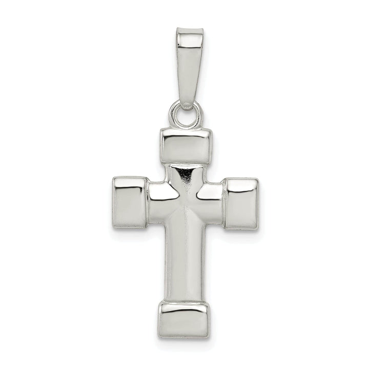 Lovely Rita's Pendants & Charms Sterling Silver Polished Finish Cross Pendant