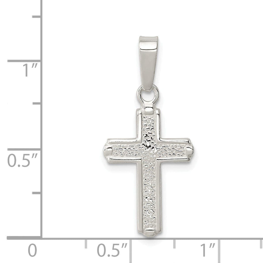 Lovely Rita's Pendants & Charms Sterling Silver Polished Finish Cross Pendant