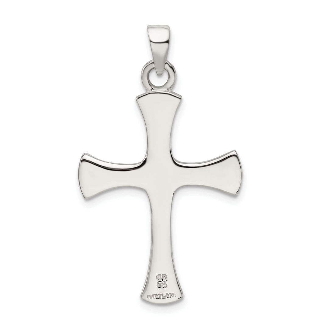 Lovely Rita's Pendants & Charms Sterling Silver Polished Finish Cross Pendant